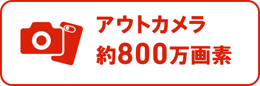 メインカメラ約800万画素