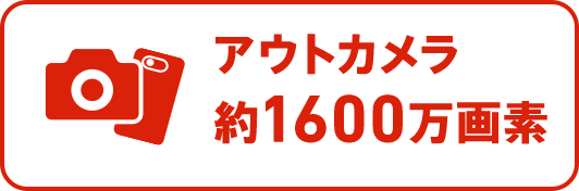 メインカメラ約1,600万画素