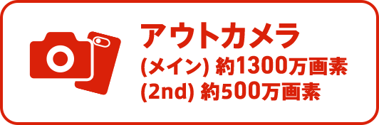 メインカメラ約1,300万画素