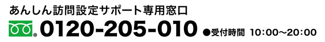 あんしん訪問設定サポート専用窓口 0120-205-010 ●受付時間10:00～20:00　se